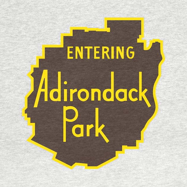 Entering Adirondack Park Sign by PodDesignShop